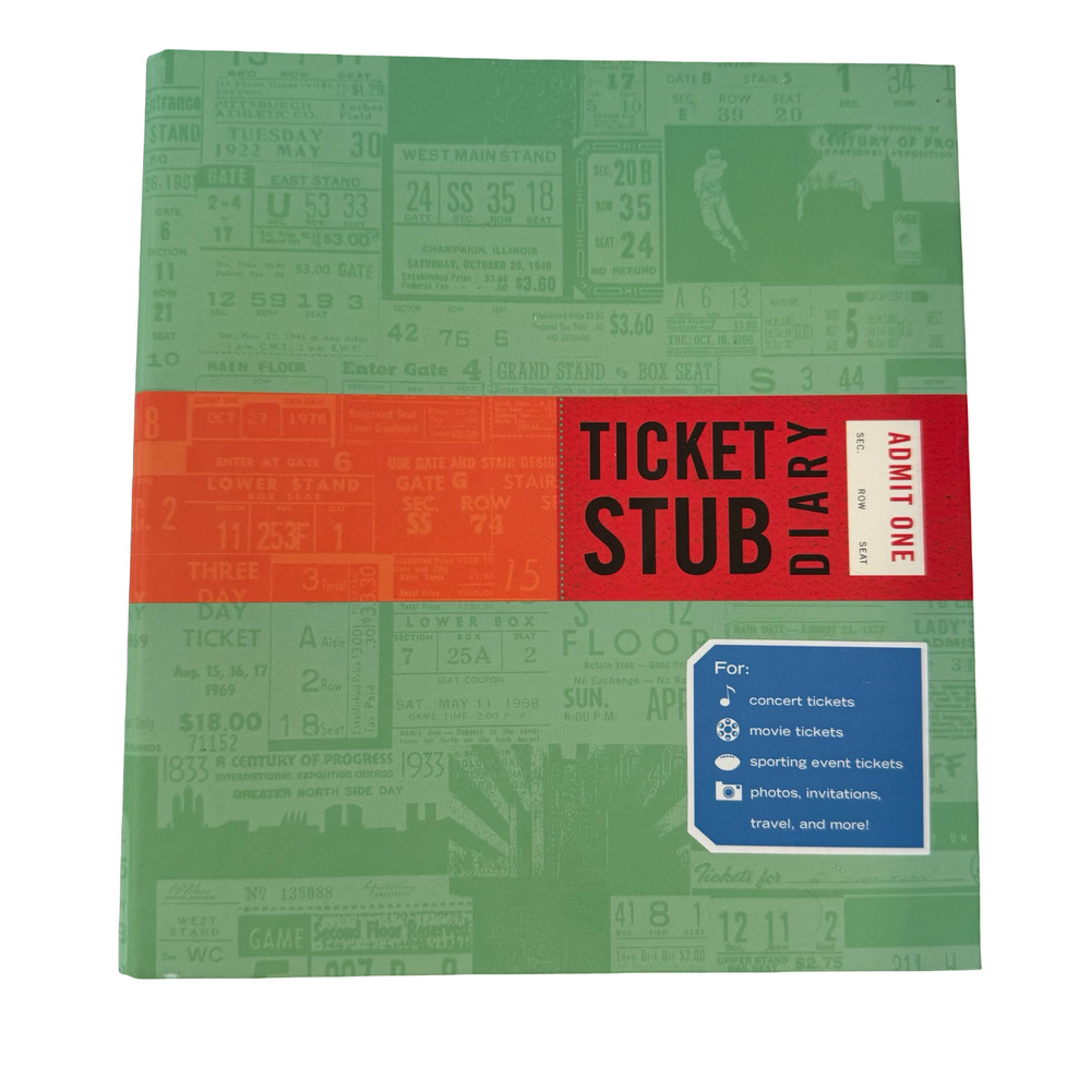 Ticket Stub Diary : Revised Travel Diary, Travel Journal, Scrapbo